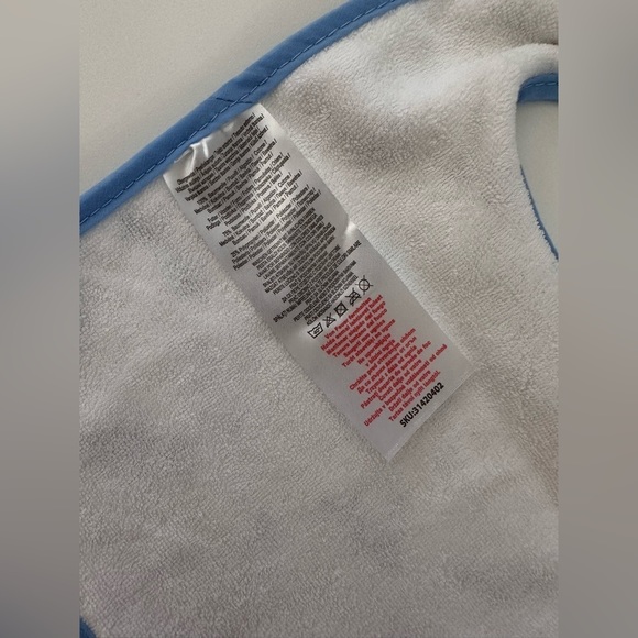 NWT 3-Pack Baby Boys Bibs Blue and White - Picture 8 of 8